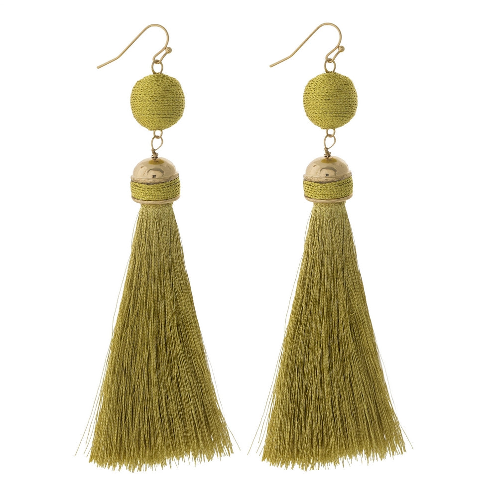 Gold Tassel Earrings