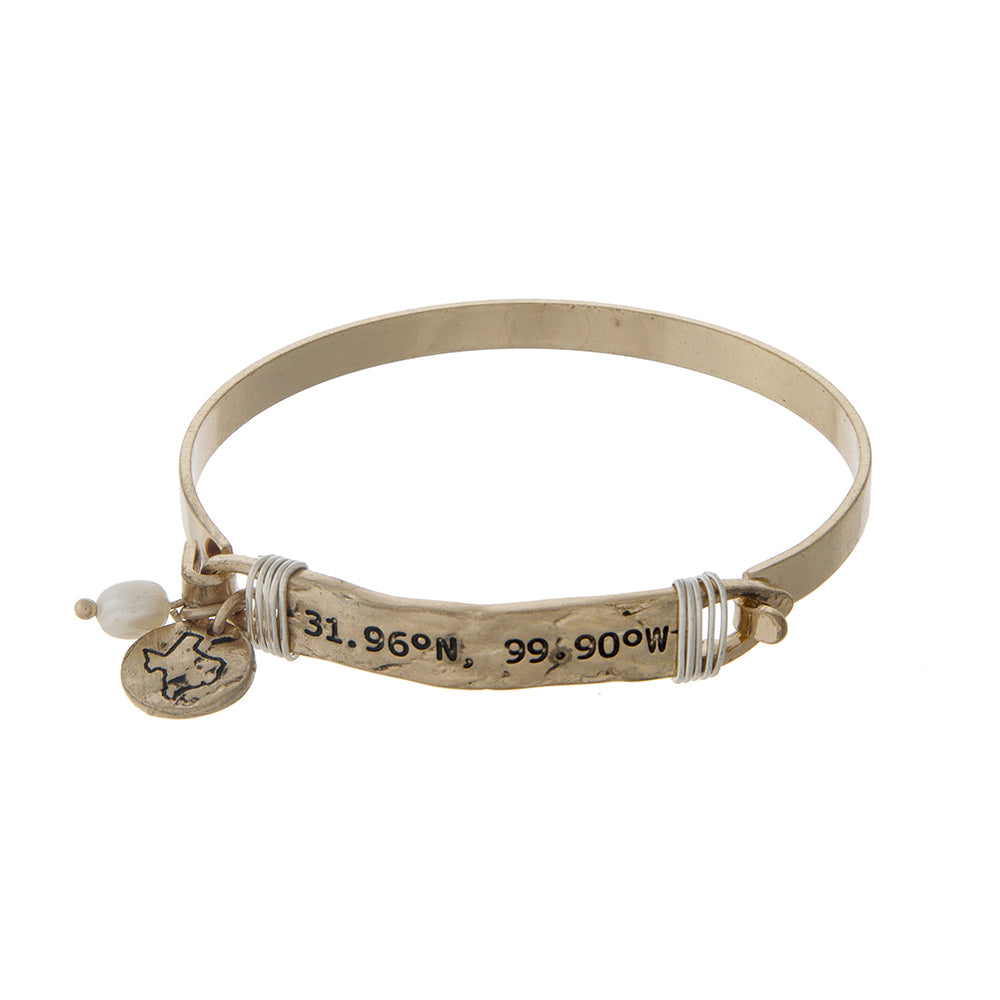 Gold tone Texas Bracelet