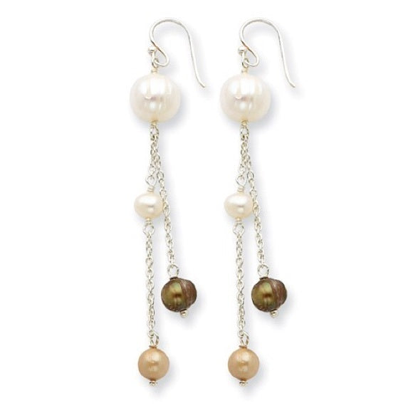 CFW Pearl and .925 Sterling Silver Earrings