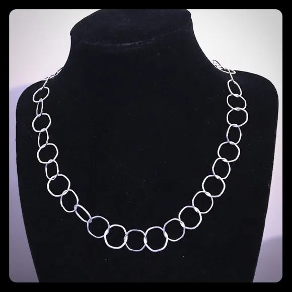 Sterling Silver Links Necklace
