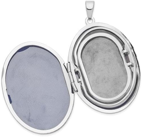 .925 Sterling Silver Oval 6-Frame Family Locket