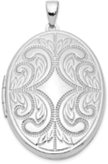 .925 Sterling Silver Oval 6-Frame Family Locket