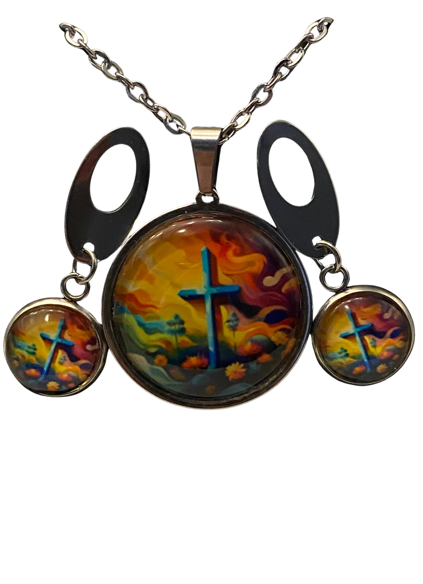 Colorful Handmade Cross Set