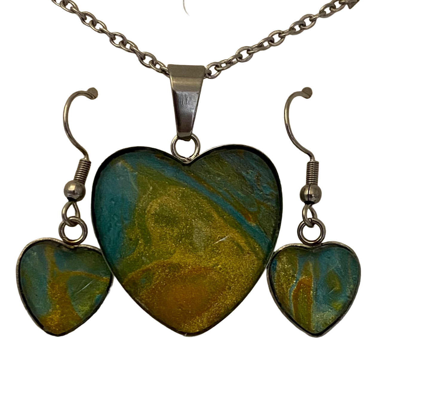 Fall Colors Art Jewelry Set