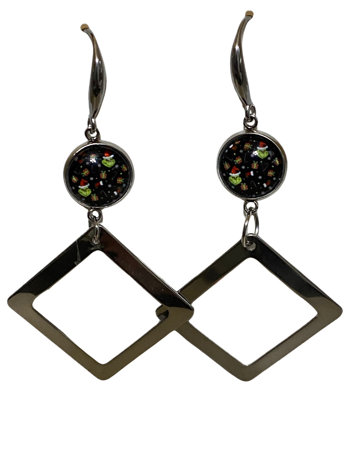 Stainless Steel Long Dangle Earrings