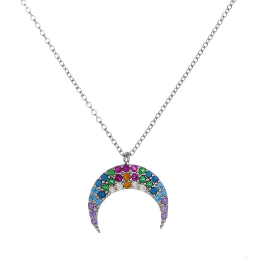 Crescent Pendant Necklace