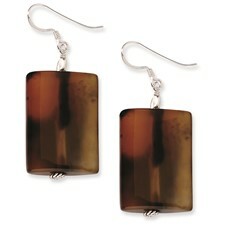Sterling Silver Agate Earrings