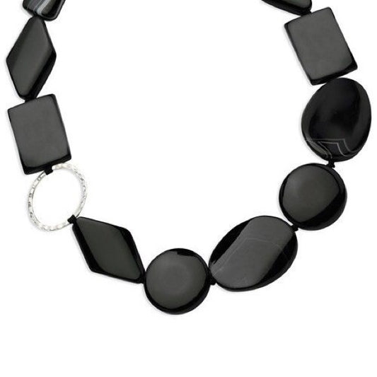 Black Agate/Black Sardonyx Necklace