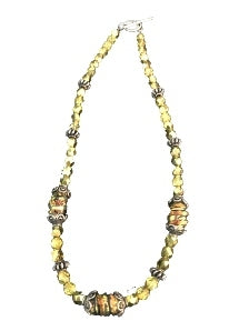 Dichroic and Czech Glass Necklace