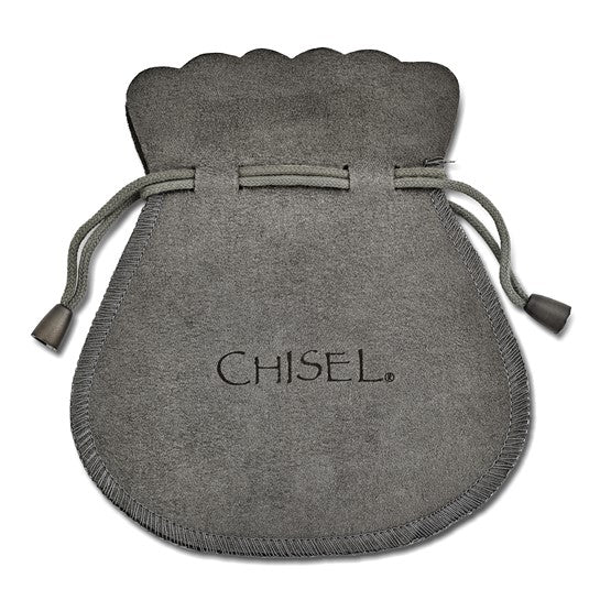 Chisel Stainless Steel Dangle Chain Post Earrings