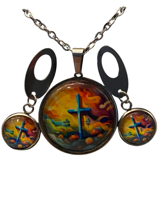 Colorful Handmade Cross Set