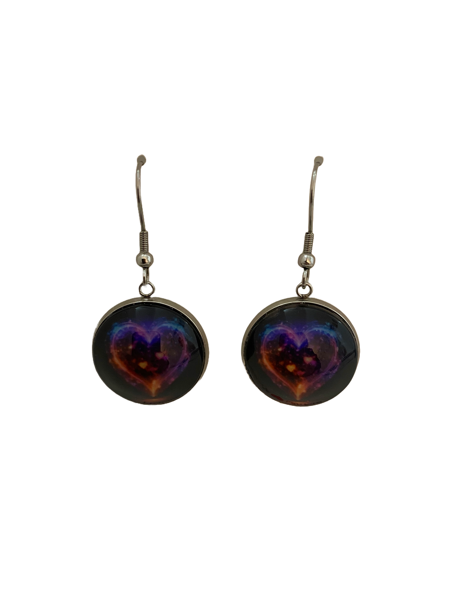 Handmade Colorful Valentine Hearts Dangle Earrings