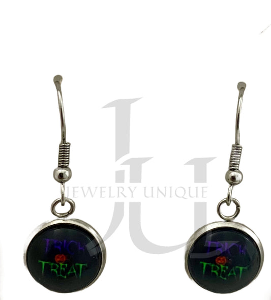 Handmade Dainty Trick or Treat Earrings