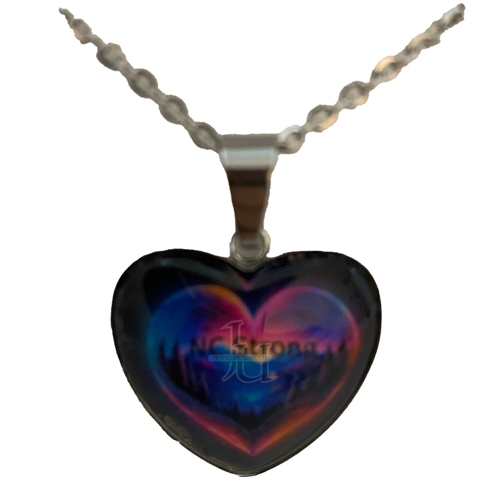 NC Strong Heart Mountains Necklace