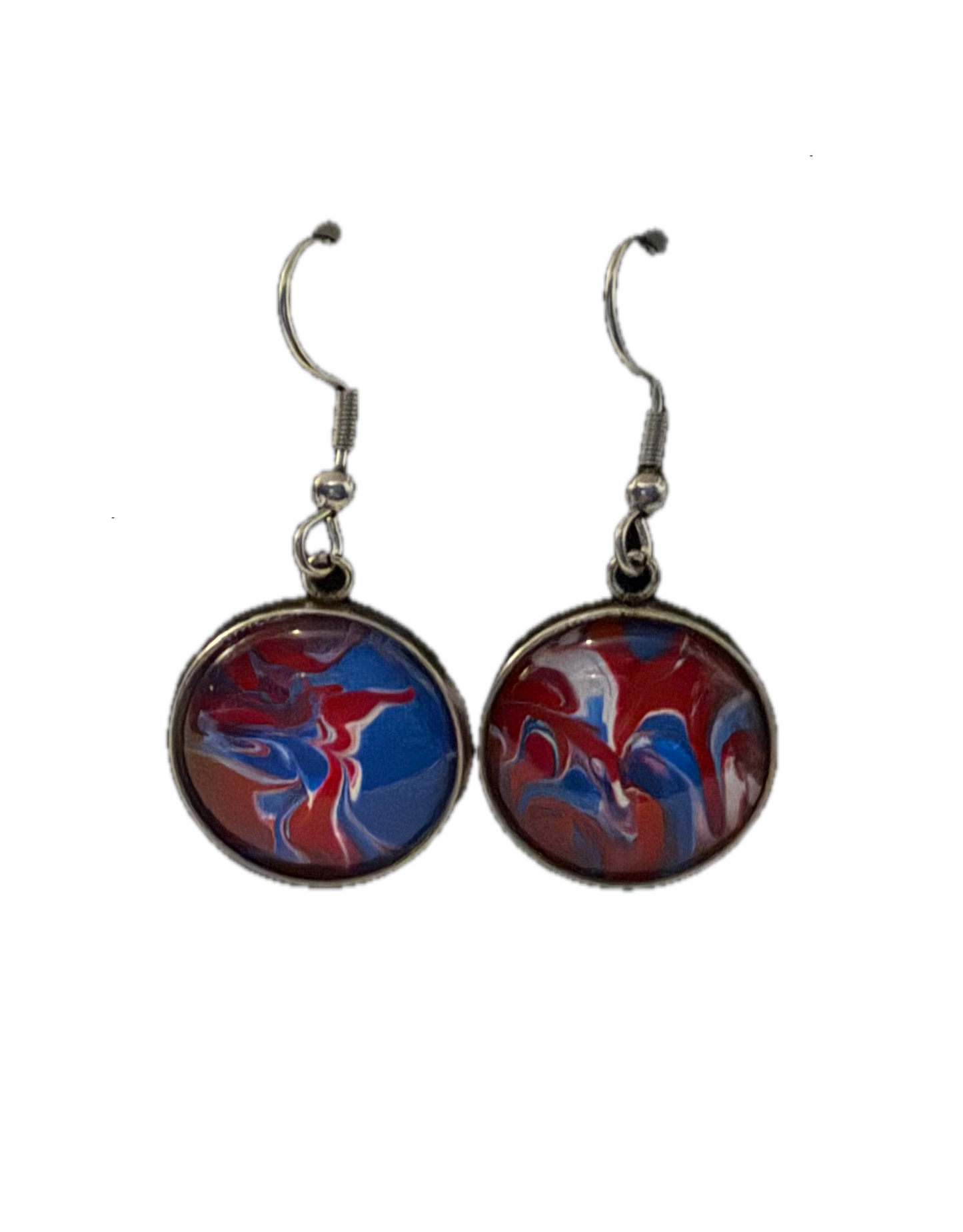Red White and Blue Medium Earrings